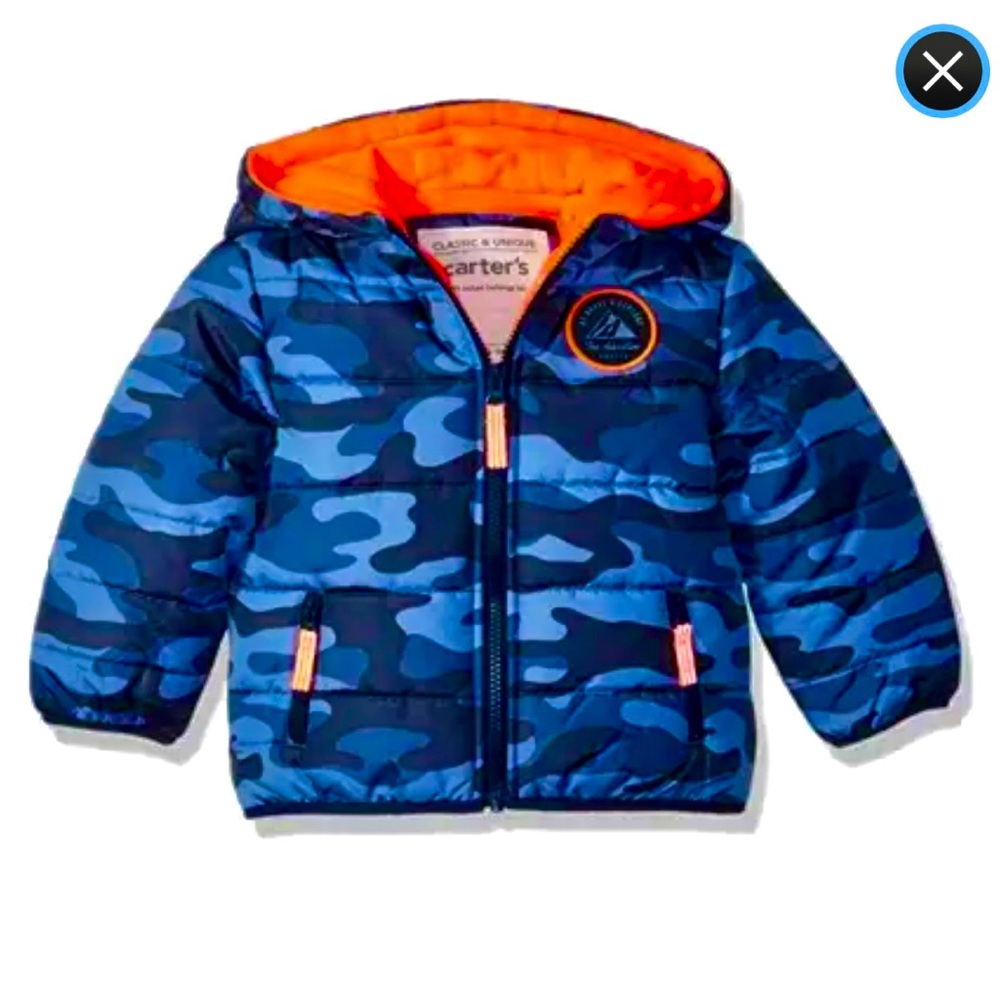 Carter's Boys' Adventure Bubble Jacket Size 12 Months
